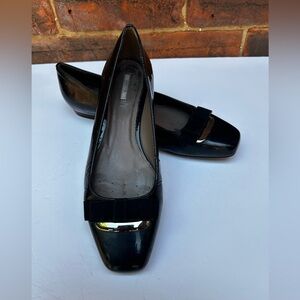 Geox Respira black leather ballerina flats, Size 9.5.